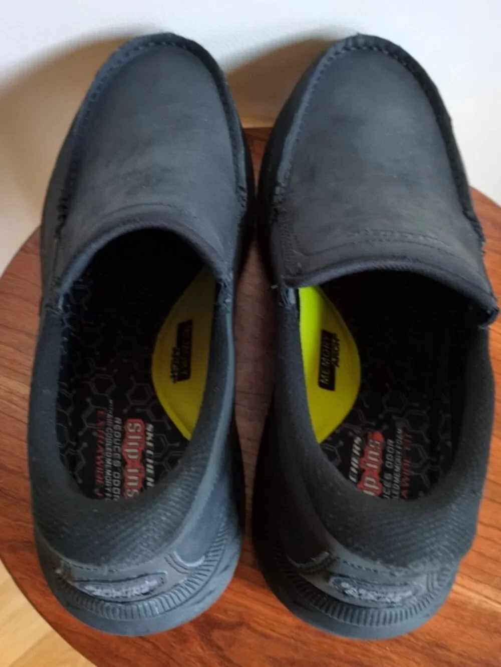 Skechers Men's Pollard Osgood Relaxed Black Slip-In On Loafers Shoes Size 11.5
